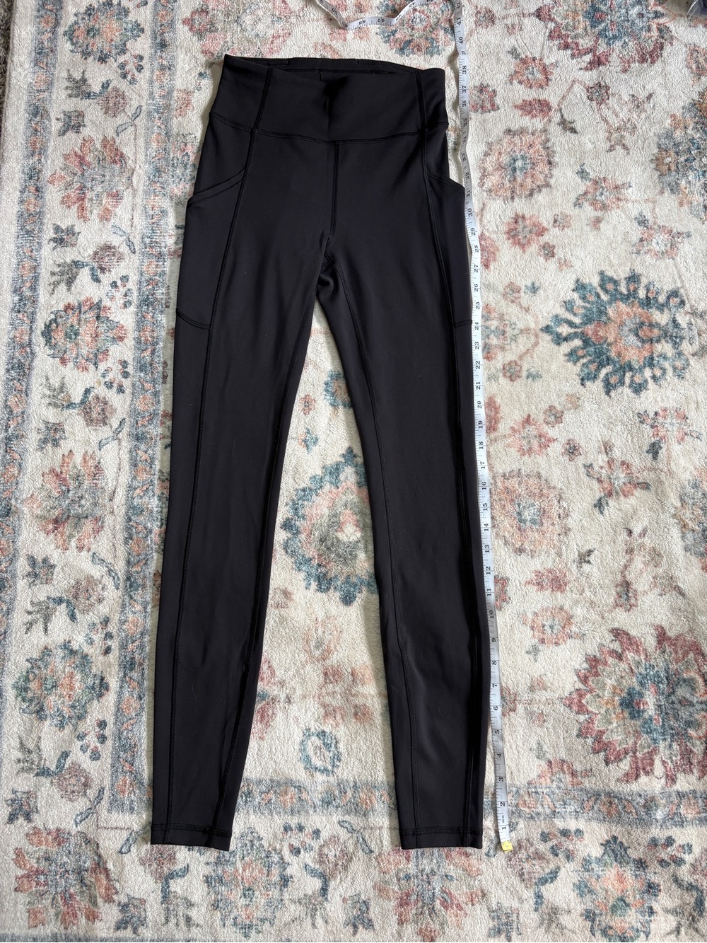 lululemon athletica Wunder Train High-Rise Tight with Pockets 28”- Black